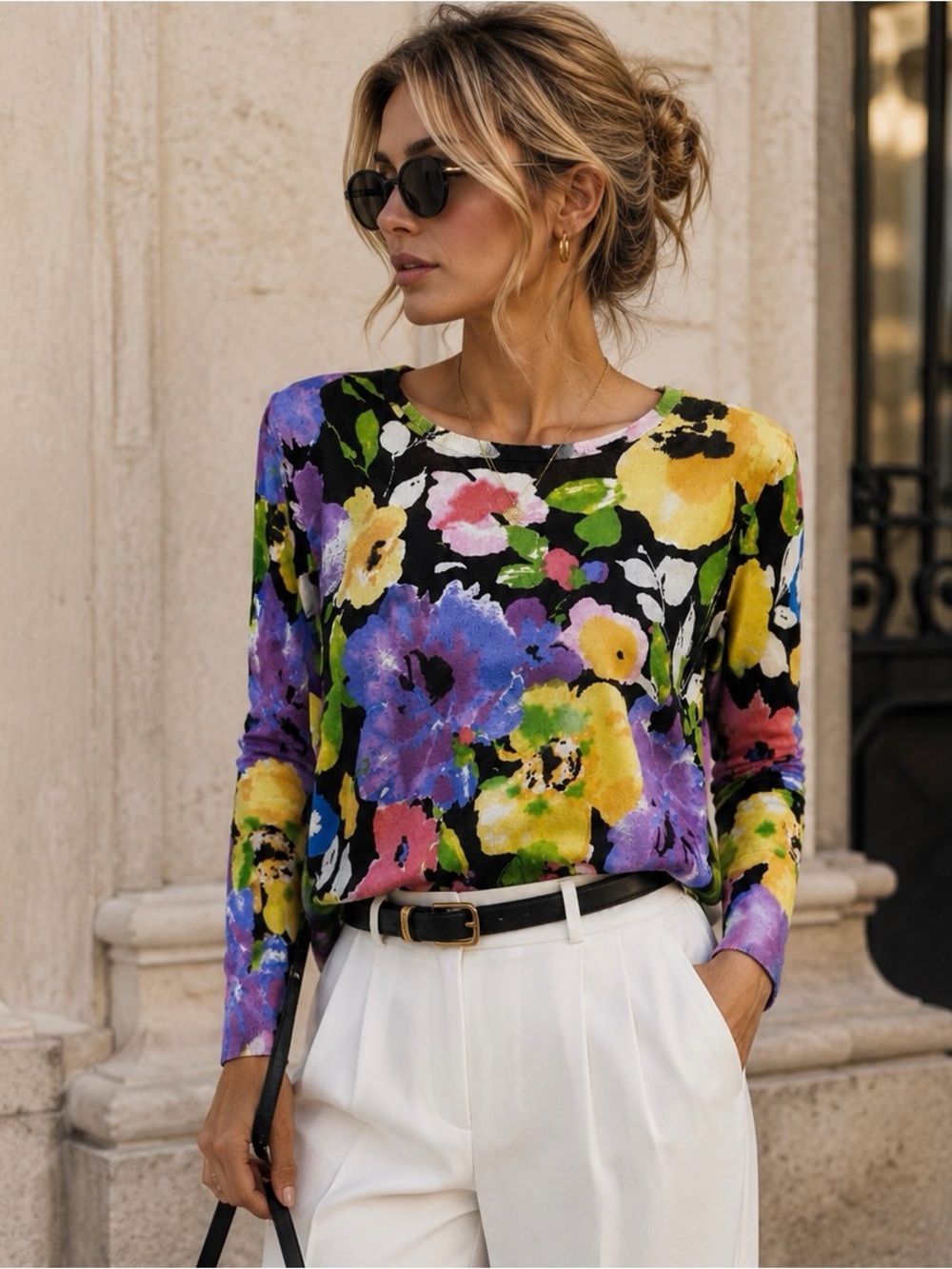 Ralph Lauren Floral Colorful Top Sweater - Picture 13 of 13